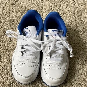 Reebok Kids Retro Sneakers - White and Blue Sz 13 NEW